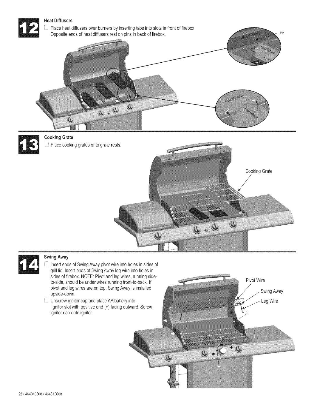 Kenmore 415.161278 manual Heat Diffusers 