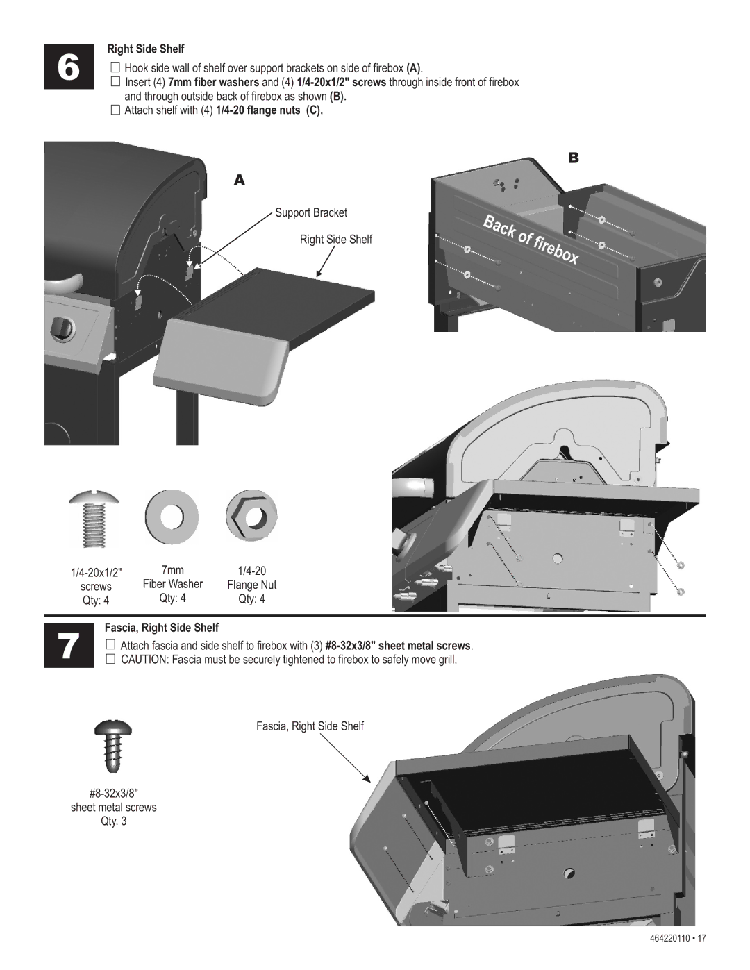 Kenmore 415.1612801 manual Fascia, Right Side Shelf 