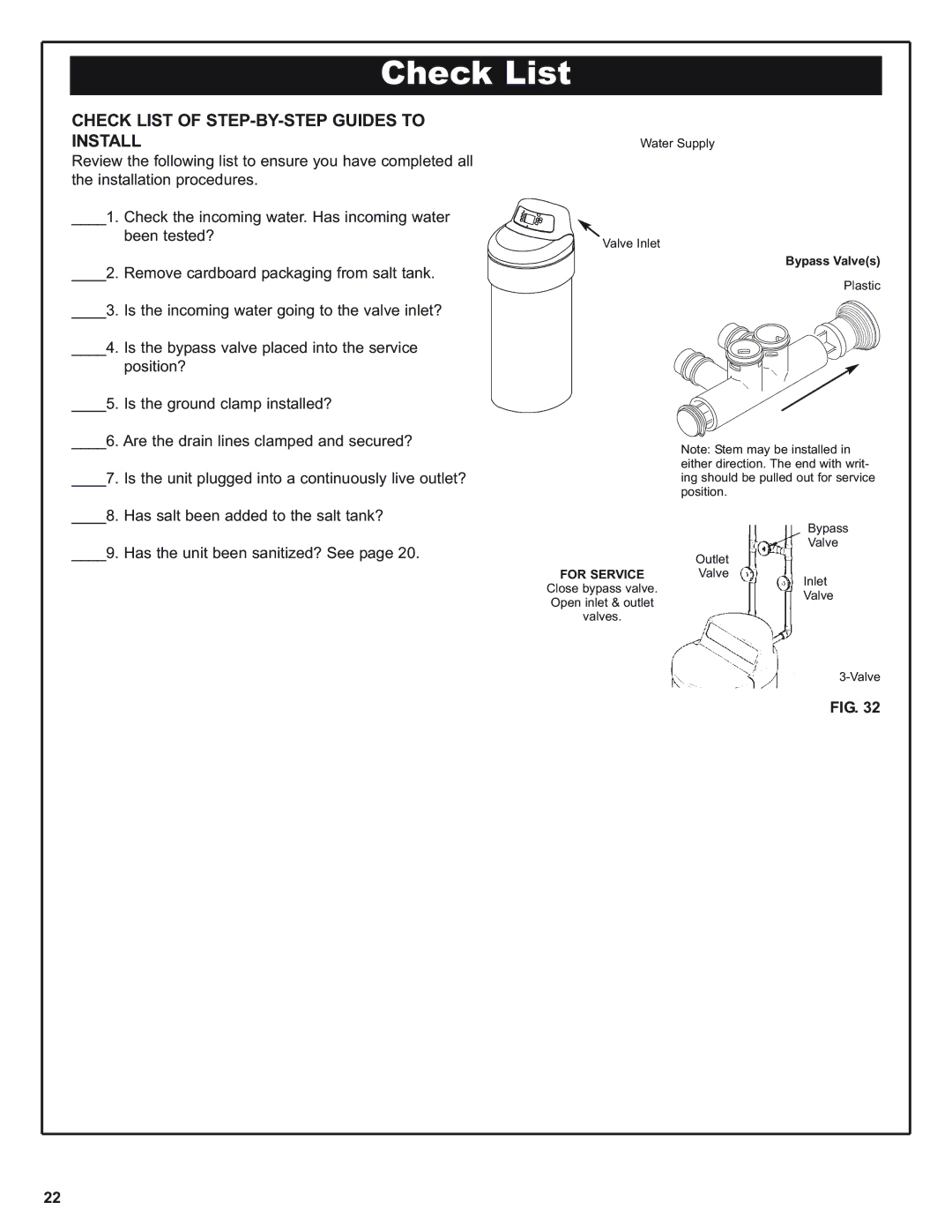 Kenmore 420 Series warranty Check List of STEP-BY-STEP Guides to Install 