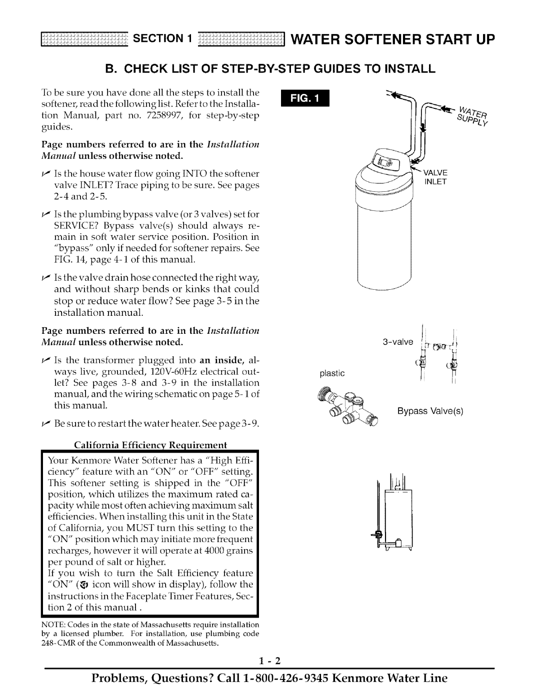 Kenmore 425 owner manual Check List of STEP-BY-STEP Guides to Install, Manual unless otherwise noted 