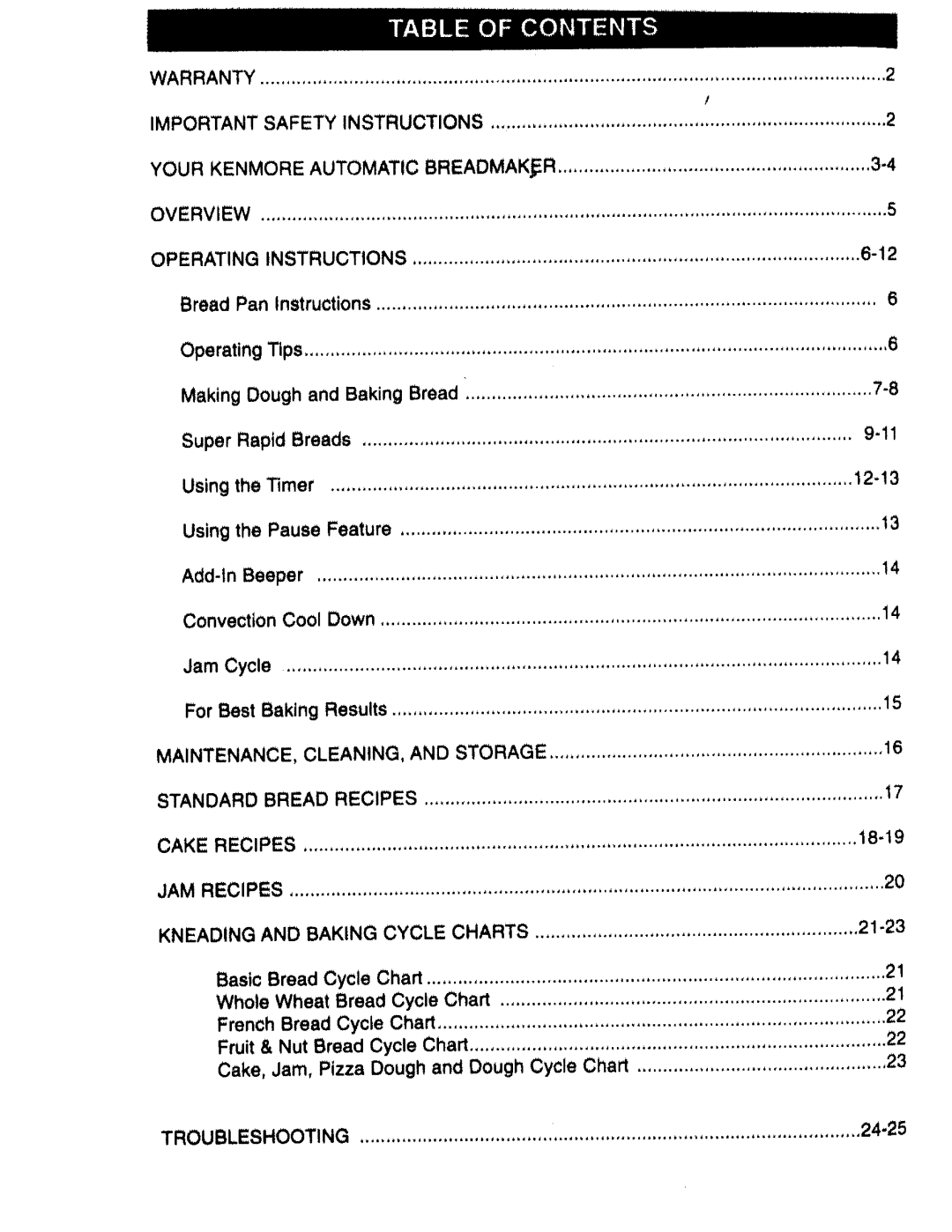 Kenmore 48487 manual Baking 