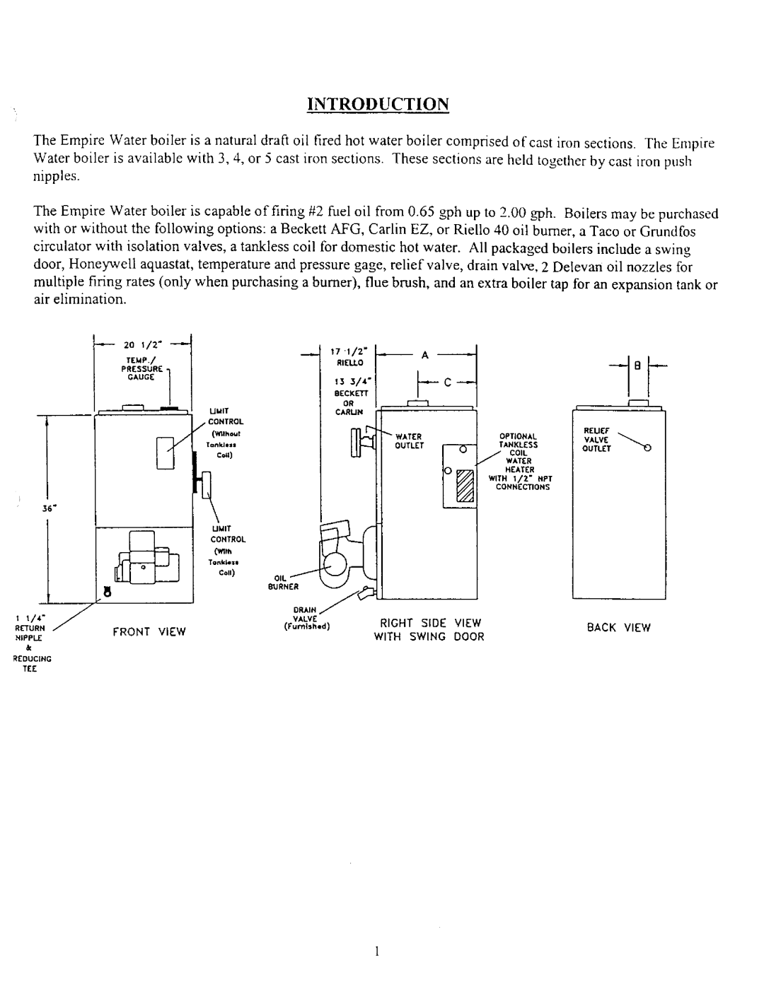 Kenmore 5EW1.75, 4EW.90, 3EW.75, 3E W.65, 5EW2.00, 5EWL.20, 4EW1.50 owner manual Introduction, TIEml 