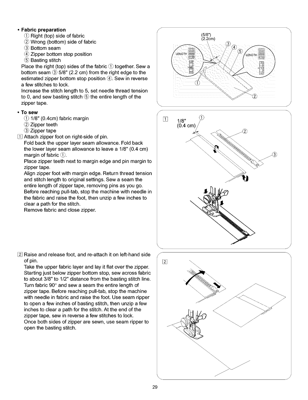 Kenmore 010, 519, 38, 200 owner manual Fabric preparation, To sew 