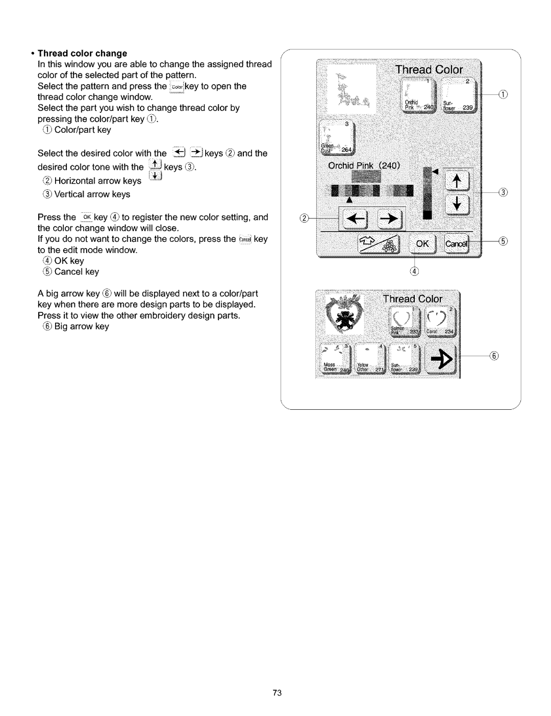 Kenmore 010, 519, 38, 200 owner manual Thread Color change 