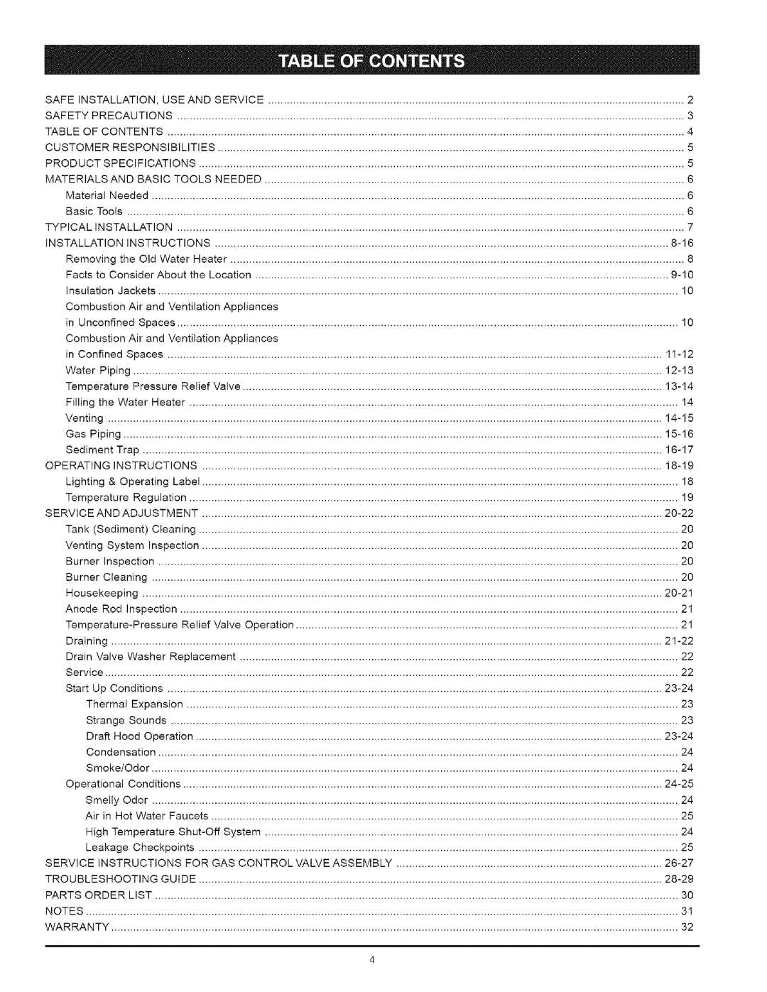 Kenmore 530 CombustionAirandVentilationAppliances, 11-12, 12-13, 13-14, 14-15, 15-16, 16-17, 18-19, 20-22, 20-21, 21-22 