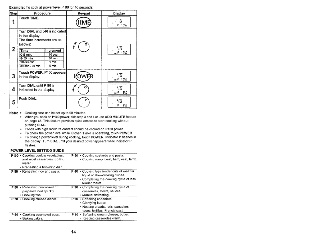 Kenmore 565.60584, 565.60589, 565.60582 manual Turn DiAL until, is Indicated, Display Push Dial 