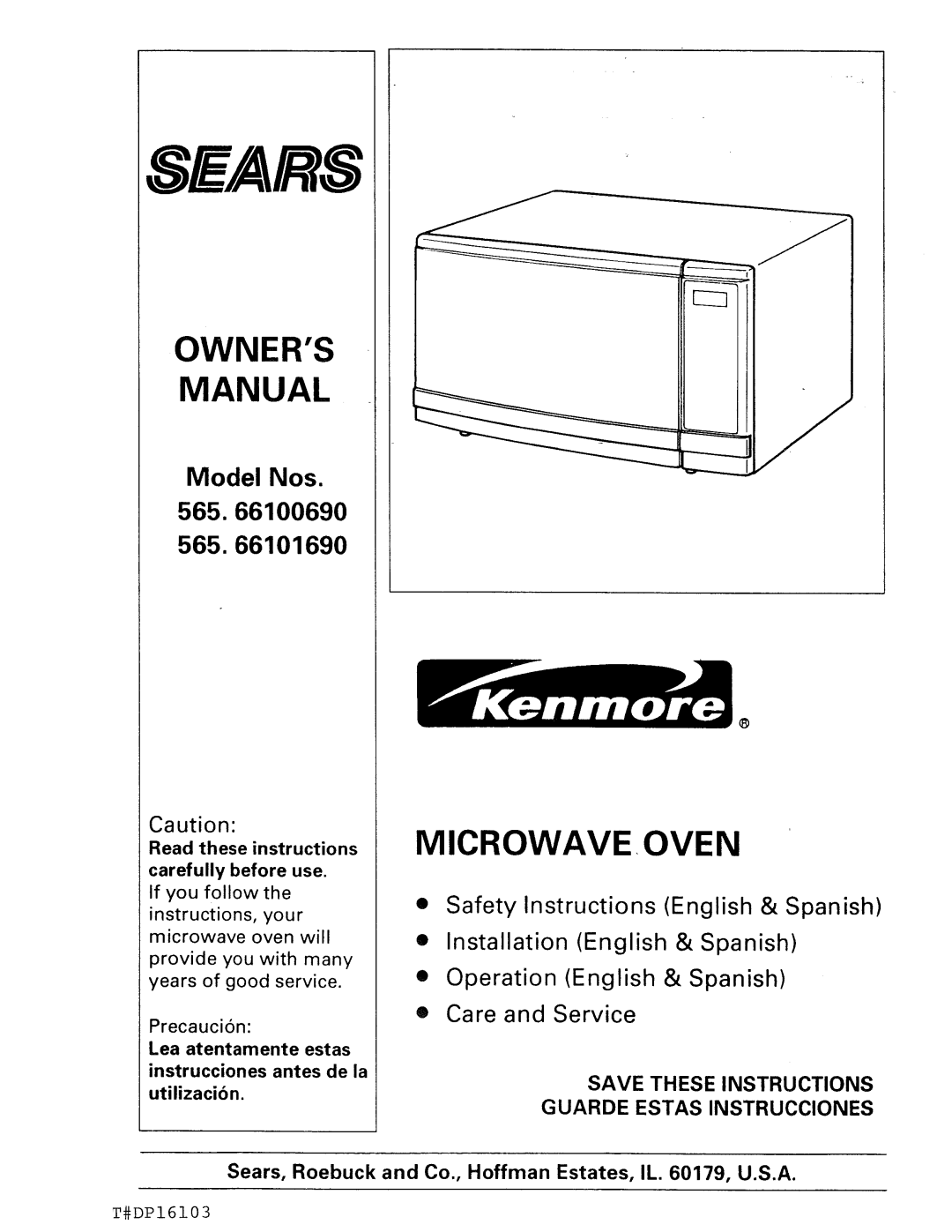 Kenmore 565.66101690 owner manual Ars 