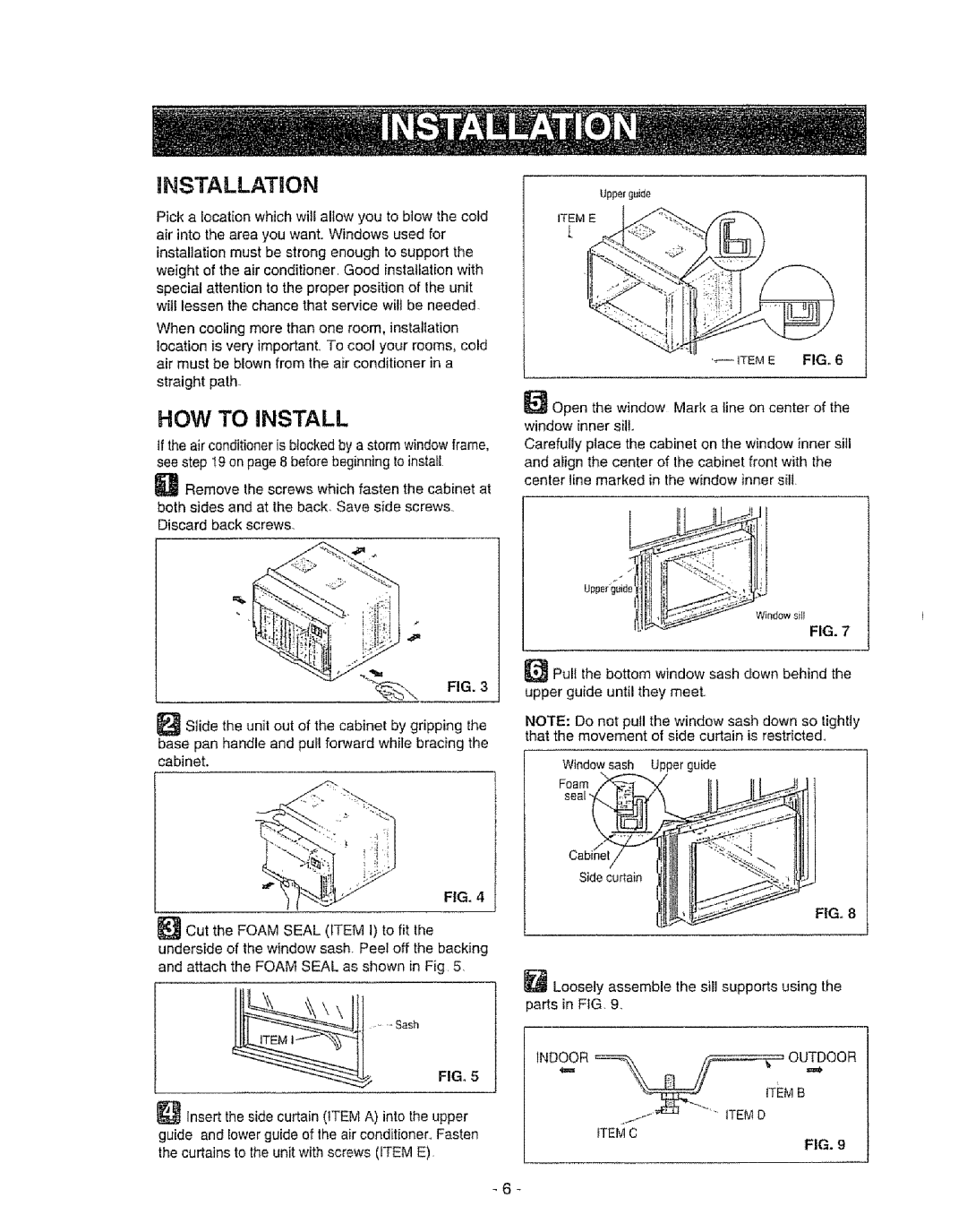 Kenmore 580. 72089 owner manual Installation, How To Install, o. oo 