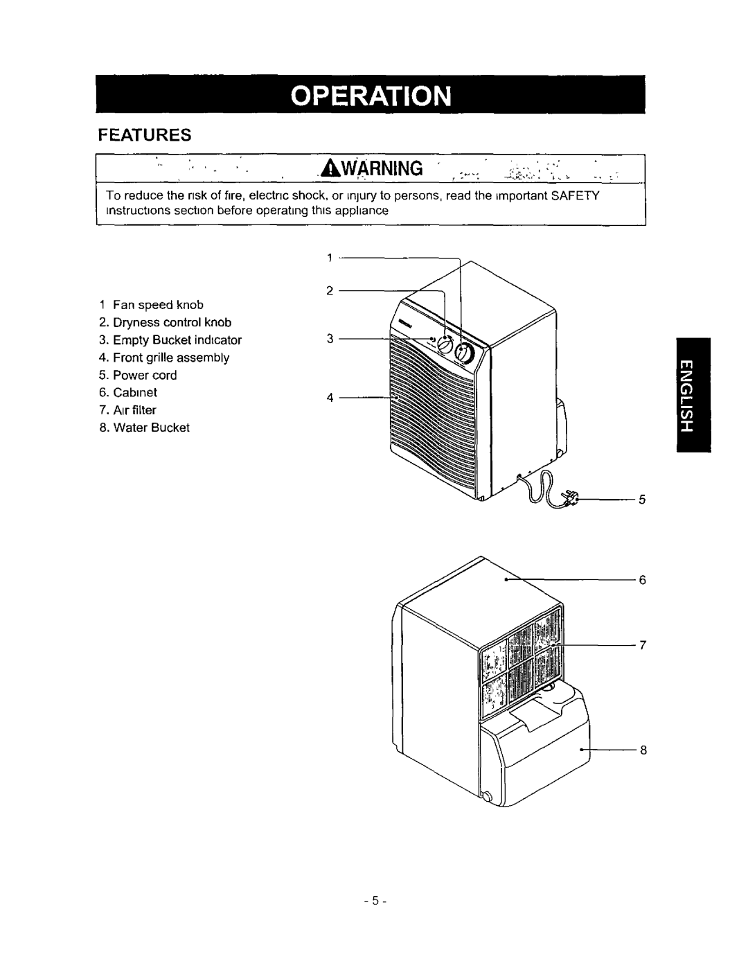 Kenmore 580.513 owner manual Features 