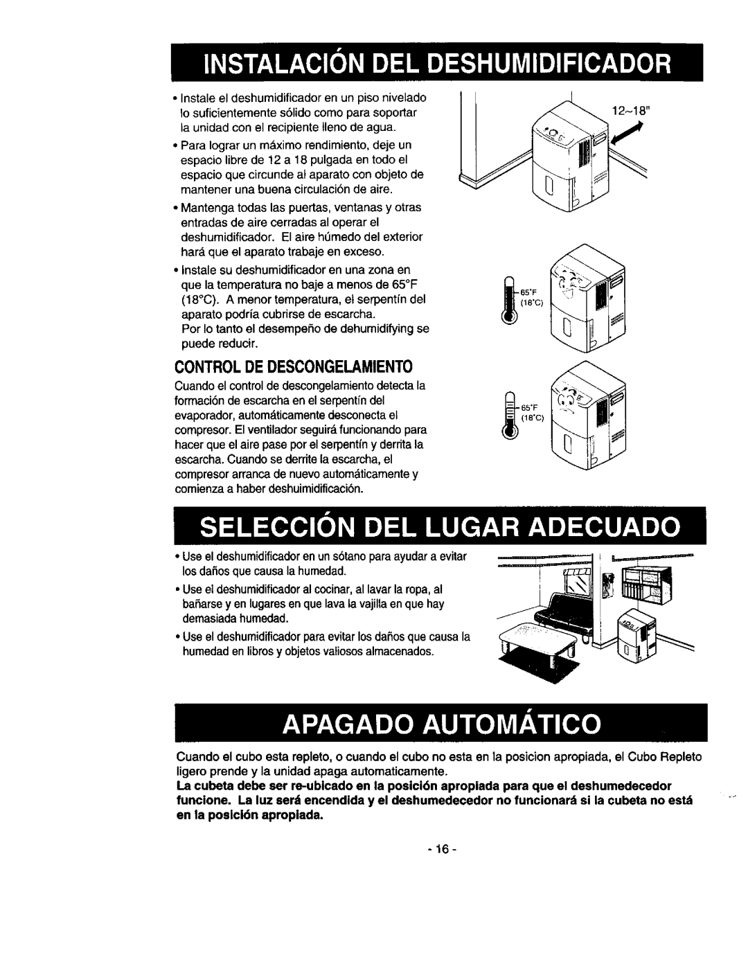 Kenmore 580.53301 owner manual Controlde Descongelamiento, 18c 