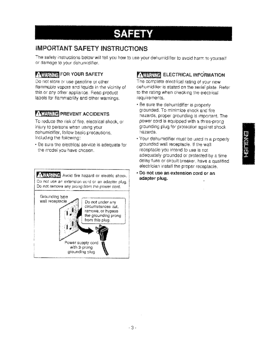 Kenmore 580.53650 owner manual For Your Safety, Prevent Accidents 