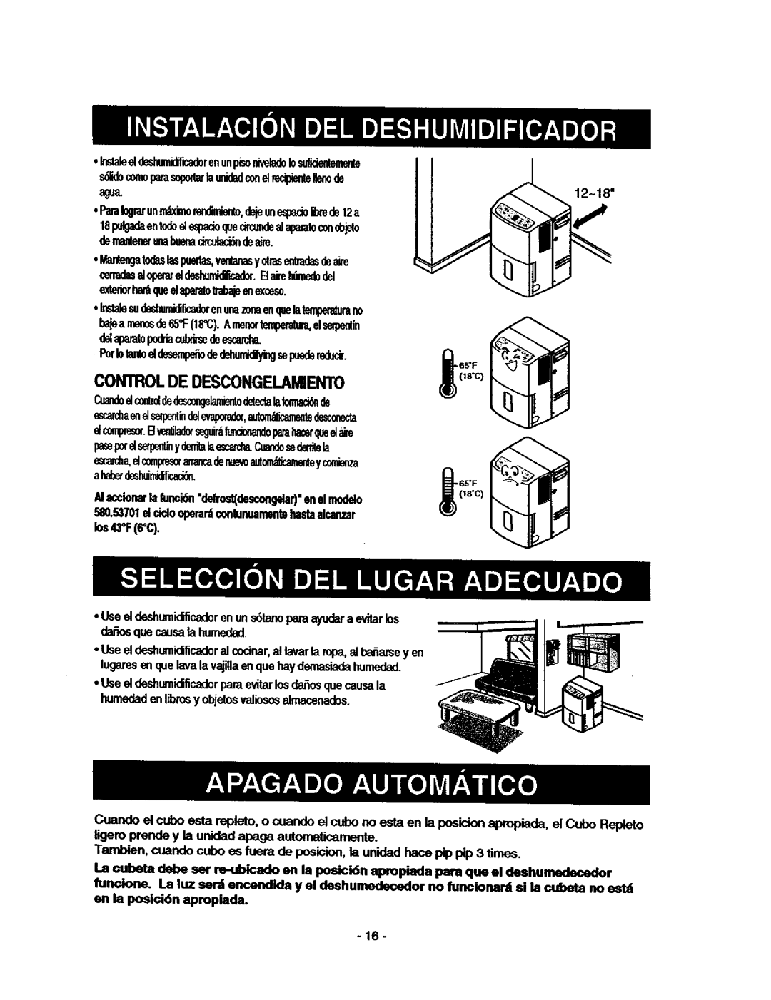 Kenmore 580.53701, 580.53509 owner manual Controlde Descongelamiento, Cua10 elc0d deiento 