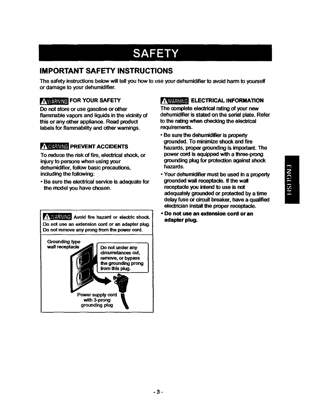 Kenmore 580.53509, 580.53701 owner manual Important Safety Instructions, Electrical Information 