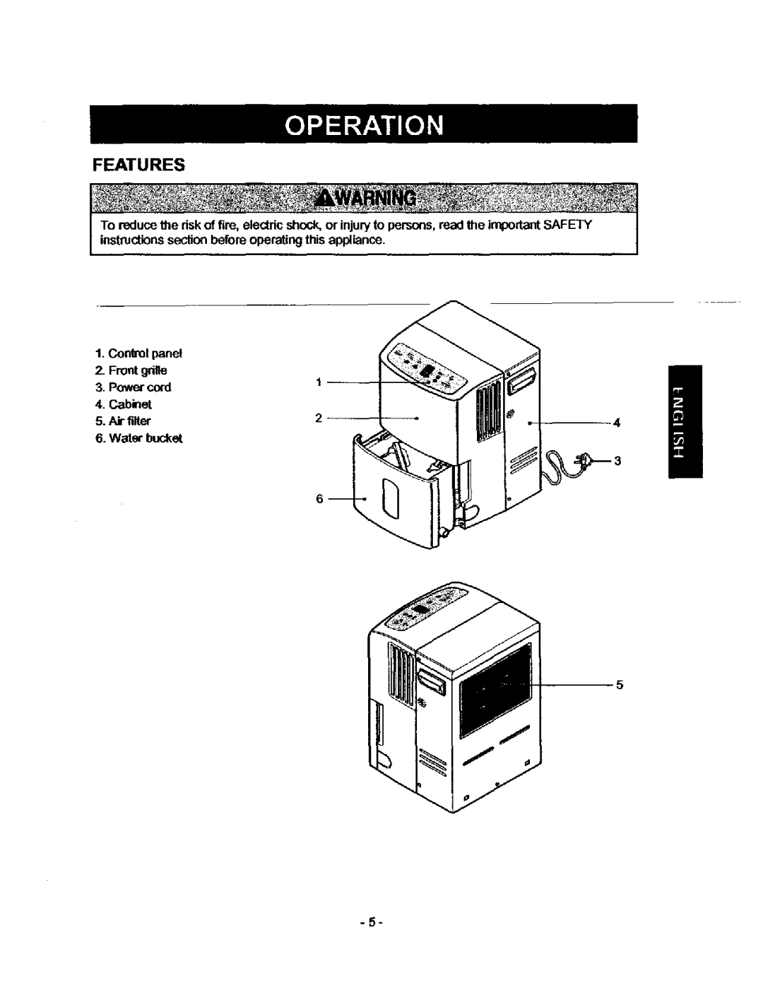 Kenmore 580.53509, 580.53701 owner manual Features 