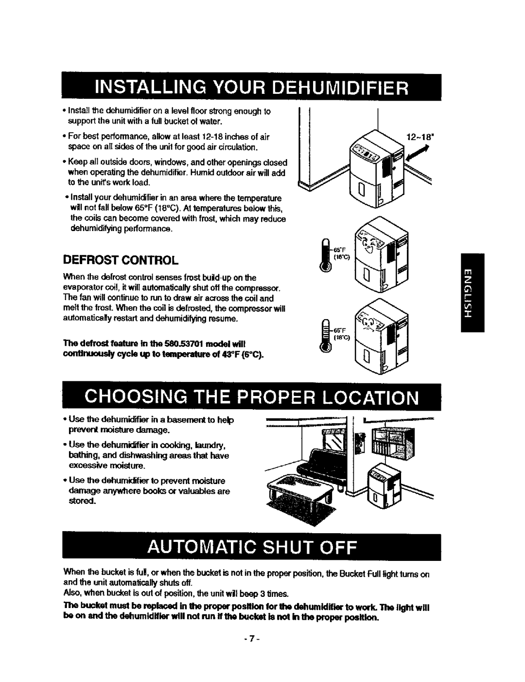 Kenmore 580.53509, 580.53701 owner manual Lfi, Defrost Control 