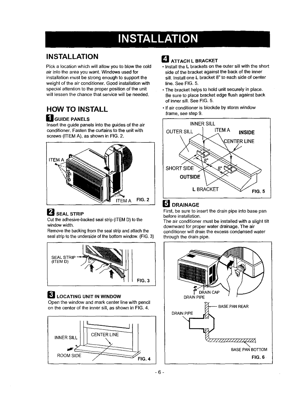 Kenmore 580.72053 owner manual HOW to Install, Bracket Iidrainage 