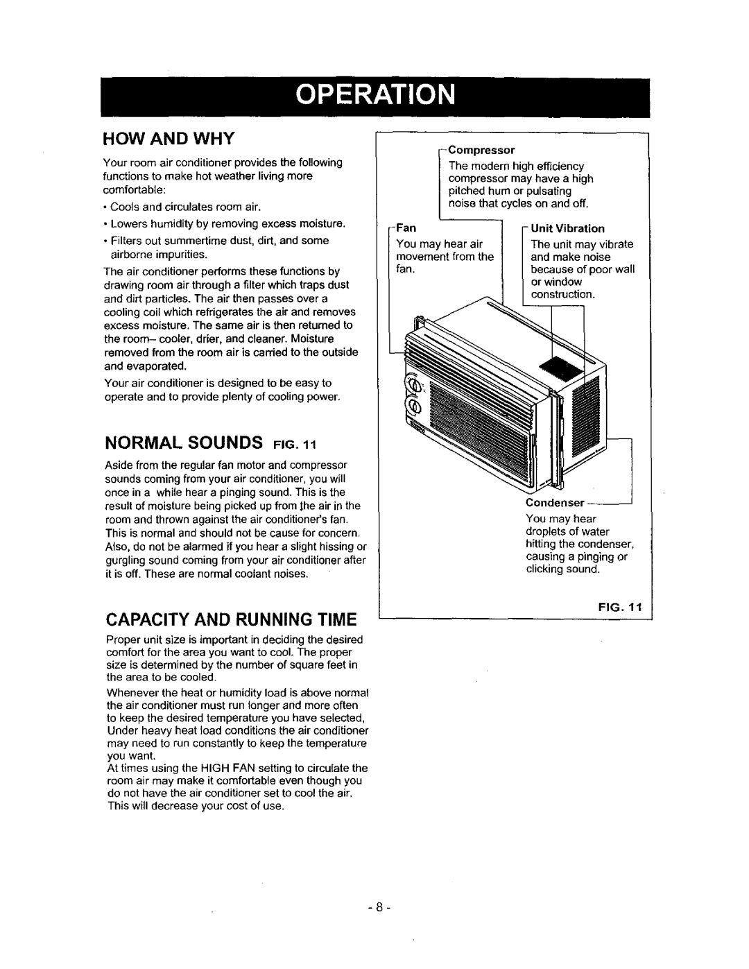 Kenmore 580.72053 owner manual HOW and WHY, Normal Sounds 