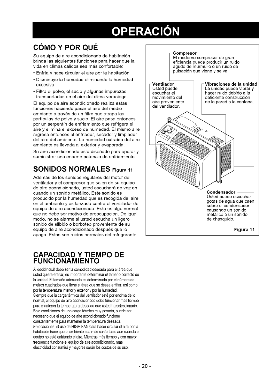 Kenmore 580.75050 owner manual Como Y POR QUI, Sonidos Normales Figura 