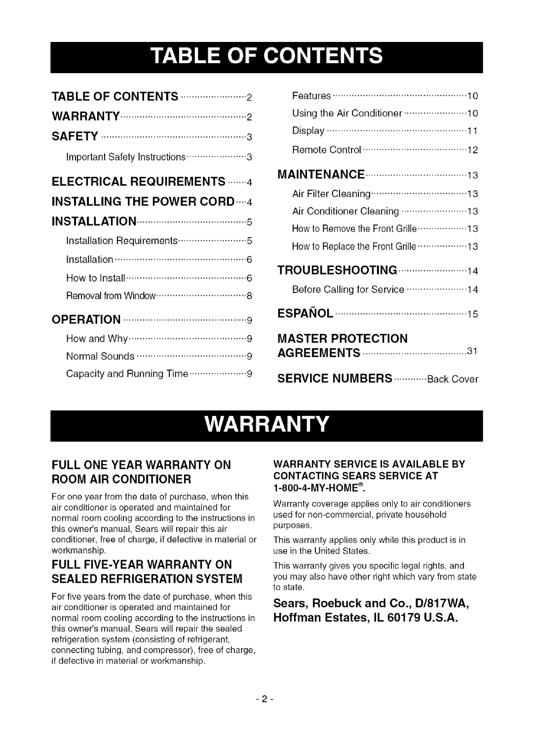 Kenmore 580.75281 owner manual Troubleshooting, Numbers 