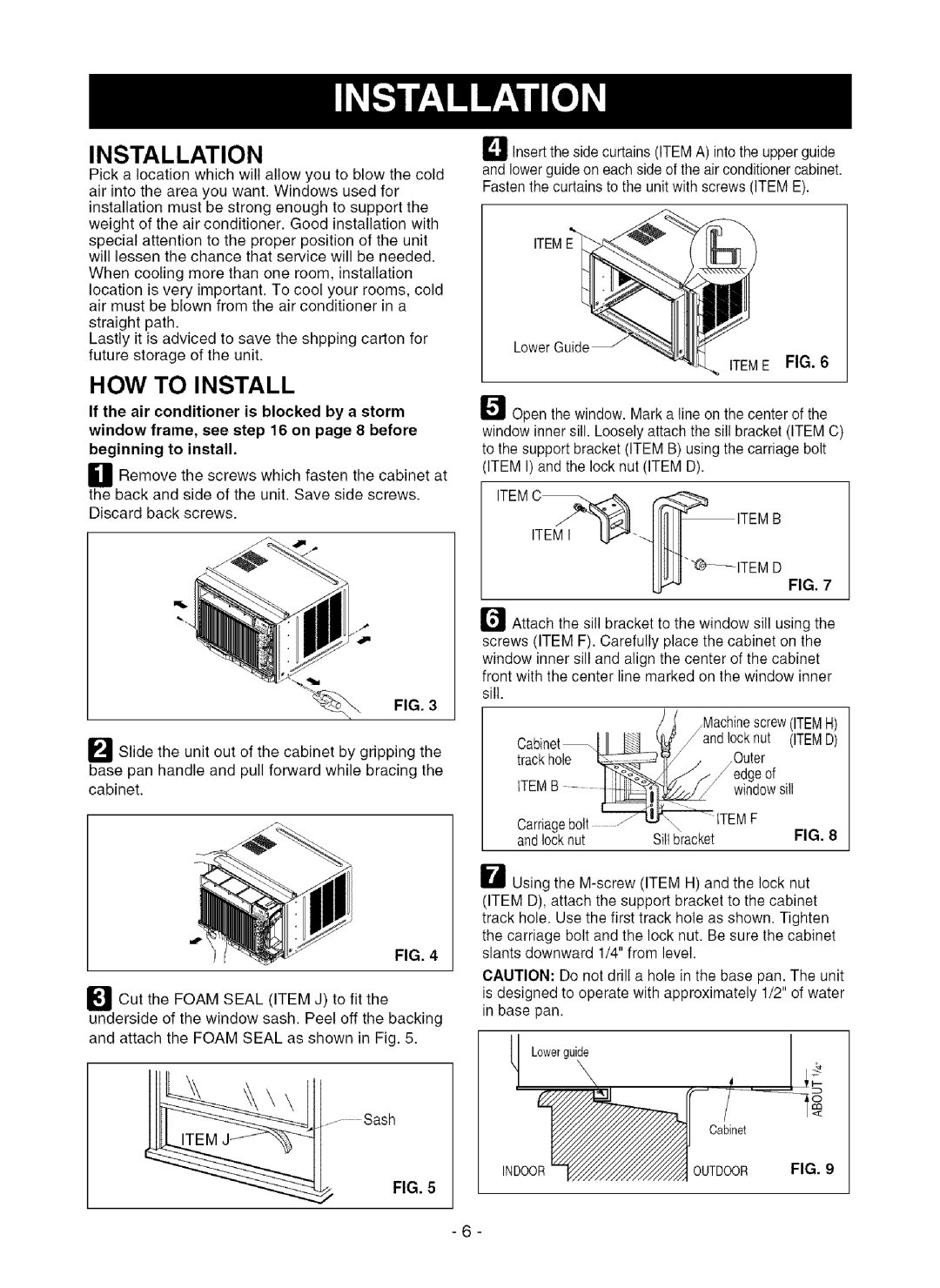 Kenmore 580.75281 owner manual Installation, How To Install 