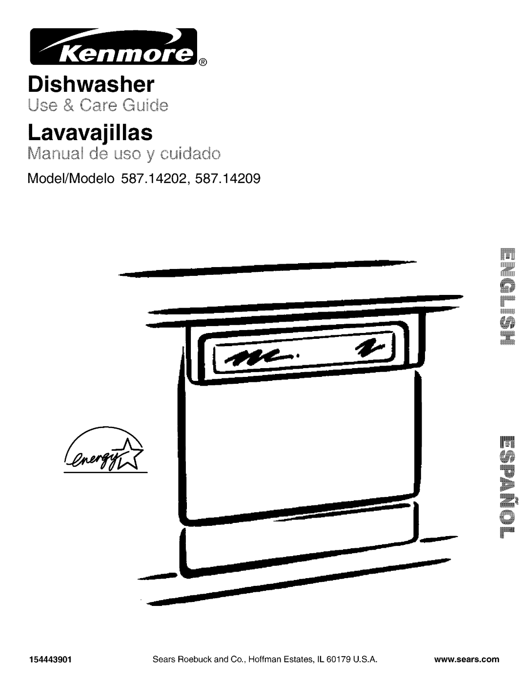 Kenmore 587.14209, 587.14202 manual Dishwasher 