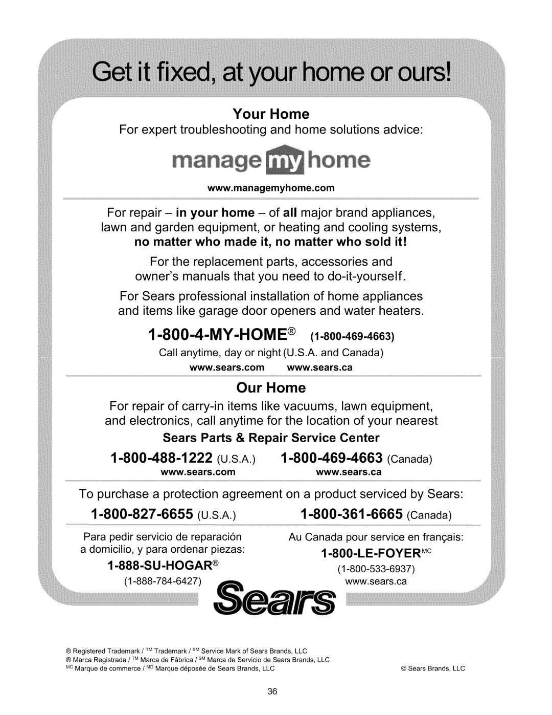 Kenmore 587.1623, 587.1824 manual Your Home, For expert troubleshooting and home solutions advice 