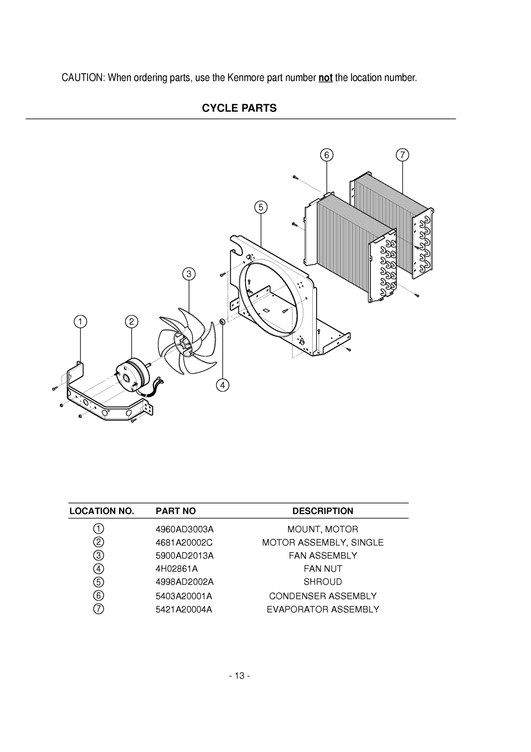 Kenmore 59600 manual 