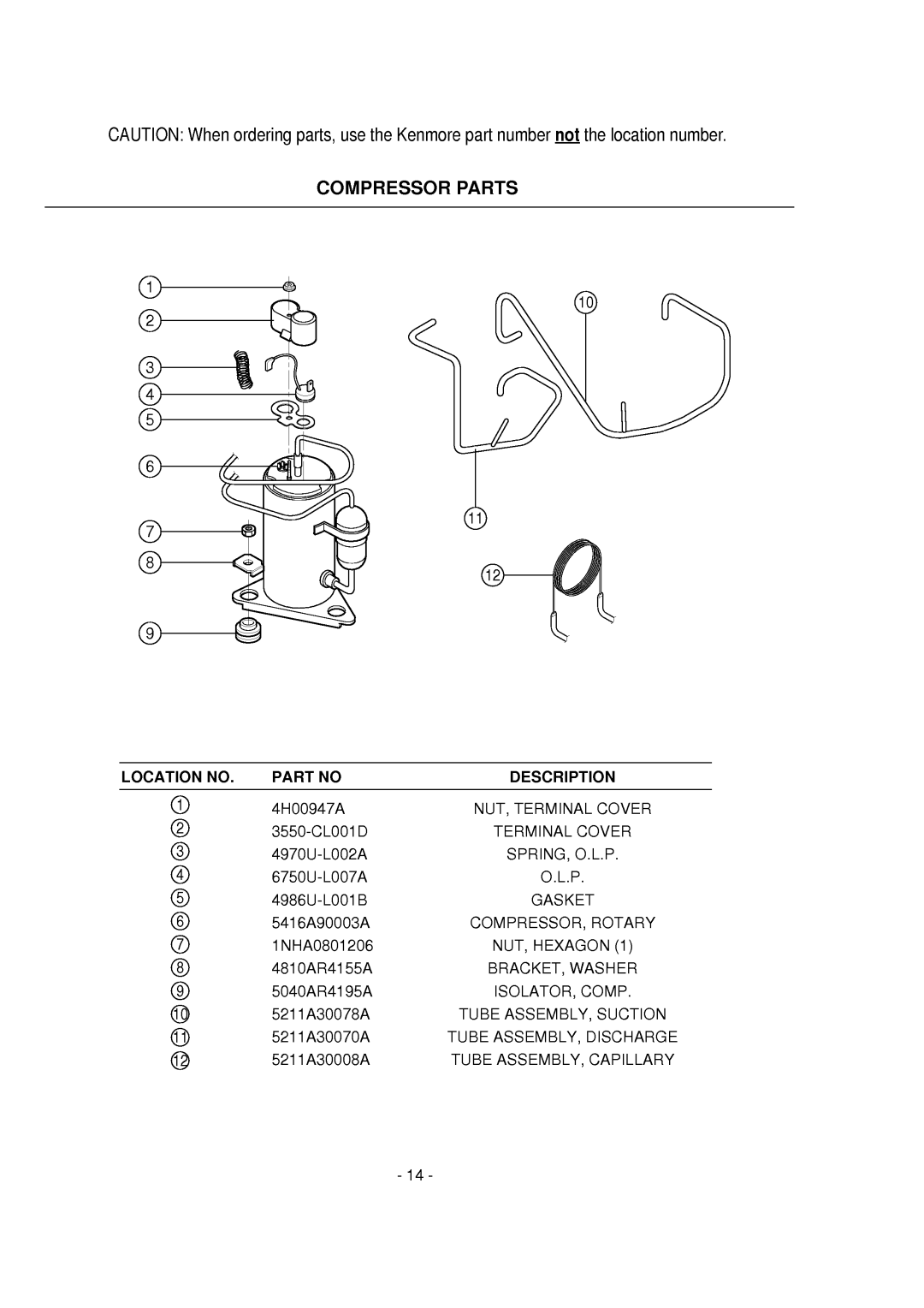 Kenmore 59600 manual 
