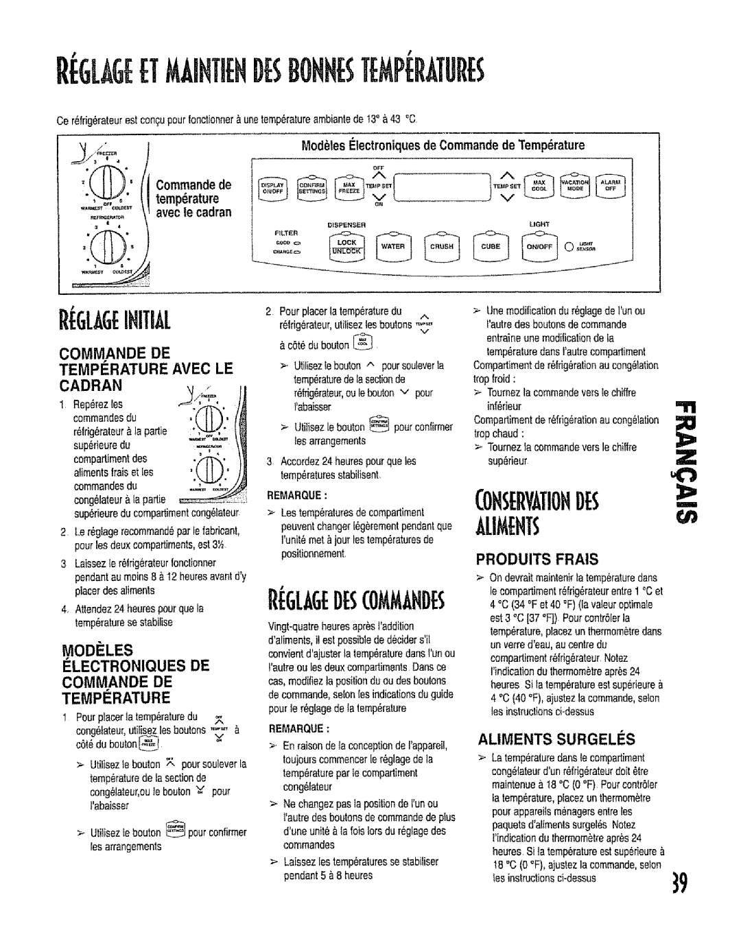 Kenmore 596.53462300 manual Glageinitial, Temperature 