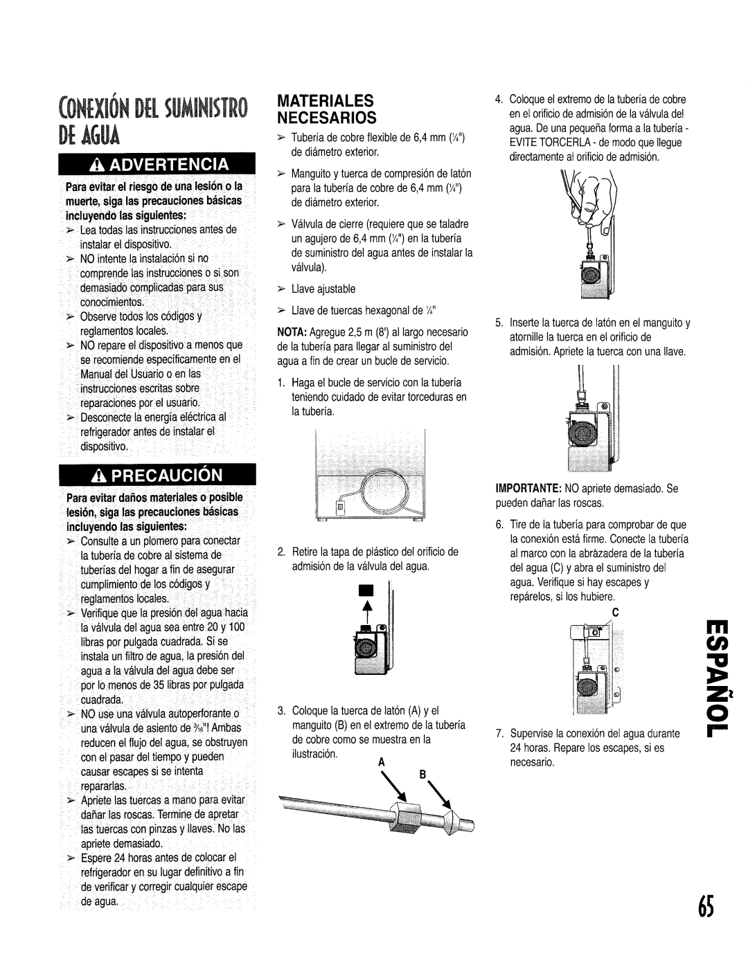 Kenmore 596.50014100, 596.53463300, 596.52679200, 596.52672200 Materiales Necesarios, Paraevitardafiosmaterialeso posible 