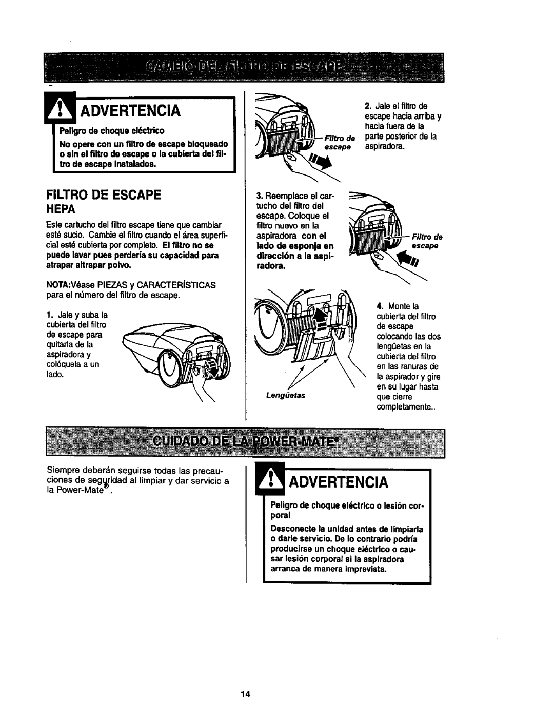 Kenmore 614, 624 owner manual Advertencia 