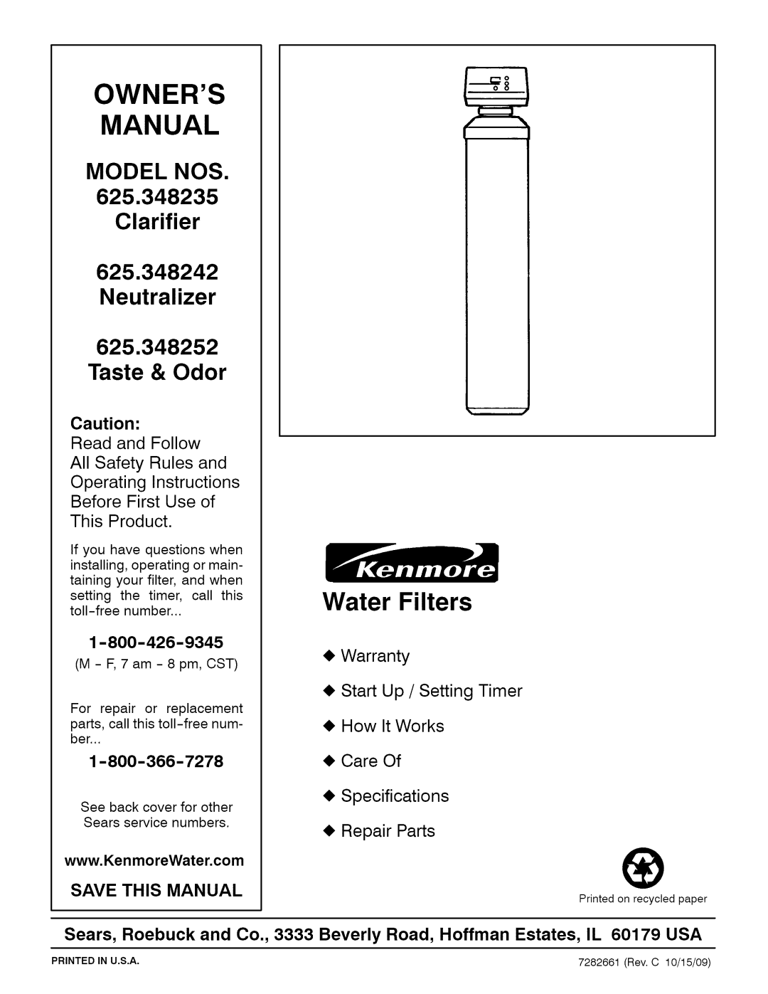 Kenmore 625.348242, 625.348252, 625.348235 owner manual Save this Manual 