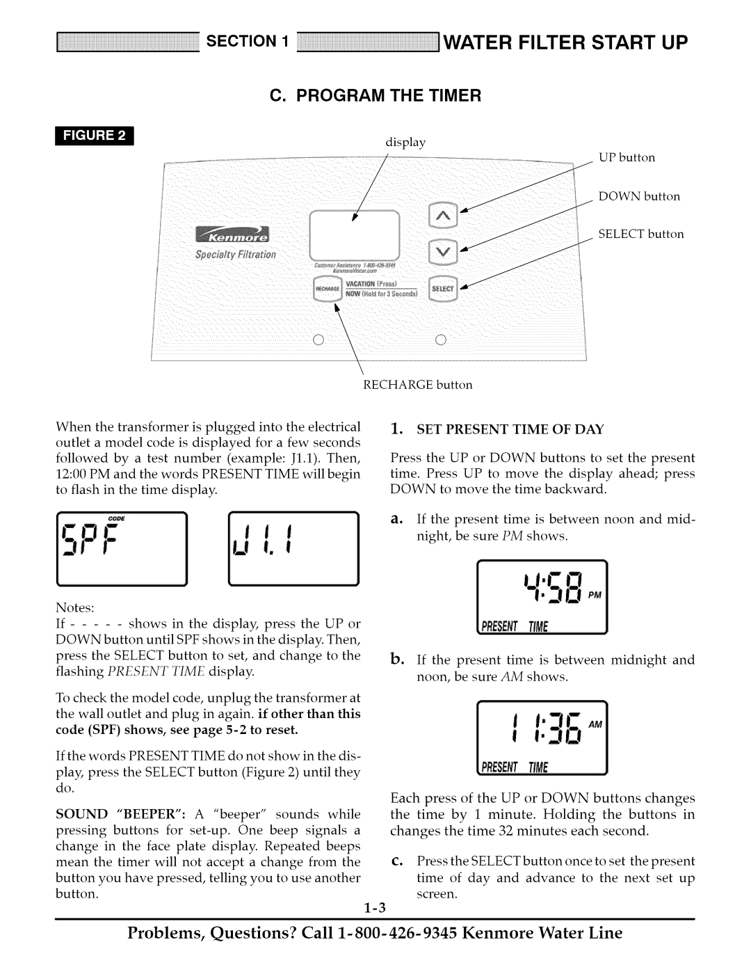 Kenmore 625.348252, 625.348242, 625.348235 owner manual Program the Timer 