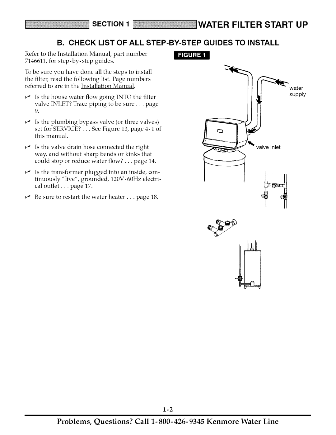 Kenmore 625.348261 owner manual Check List of ALL STEP-BY-STEP Guides to Install, Inlet?, Service? 