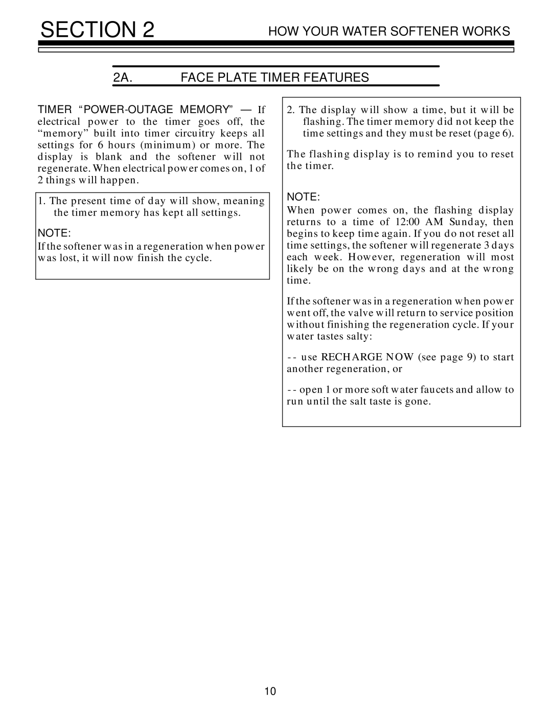 Kenmore 625.348321 owner manual HOW Your Water Softener Works 2A. Face Plate Timer Features 