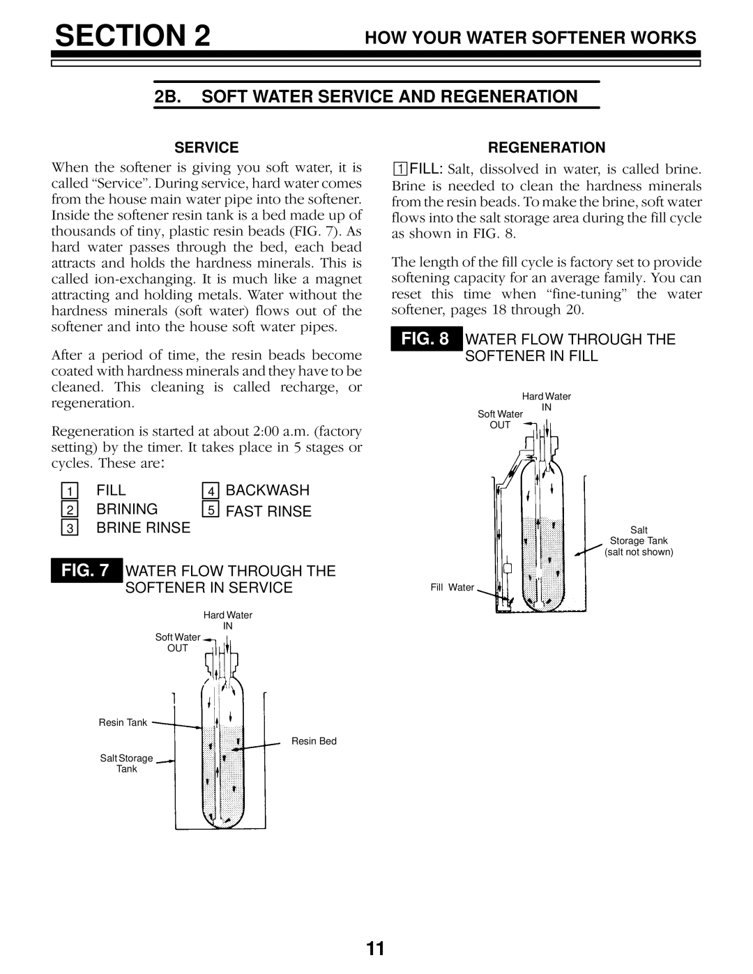 Kenmore 625.3483500, 625.3483400 owner manual Service, Regeneration 