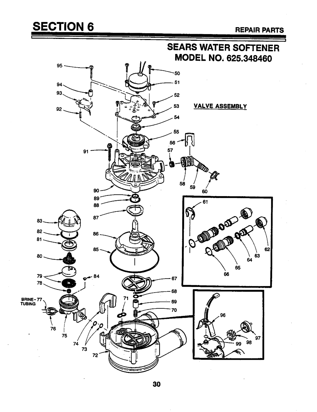 Kenmore 625.34846 warranty Valve Assembly 