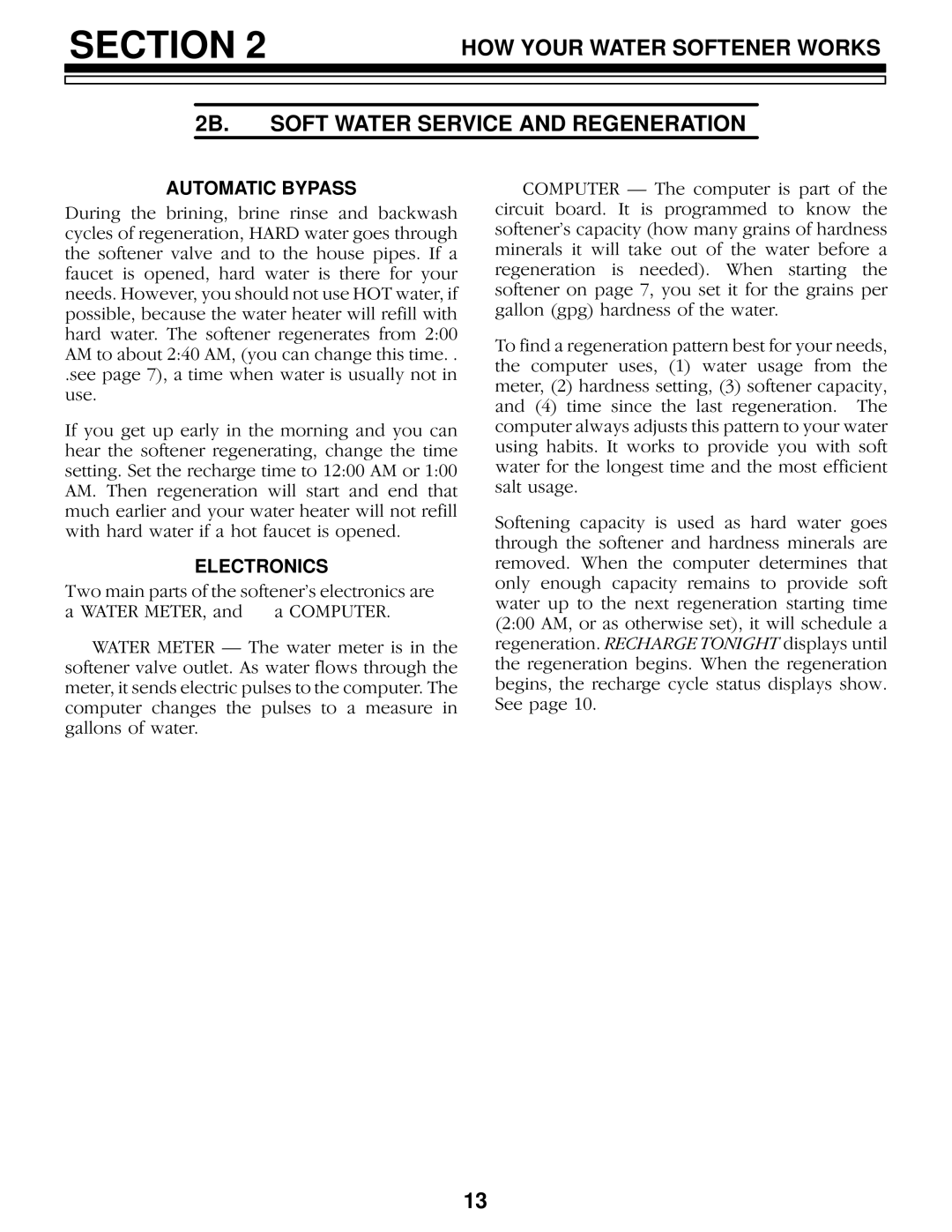 Kenmore 625.348460 owner manual Automatic Bypass, Electronics 