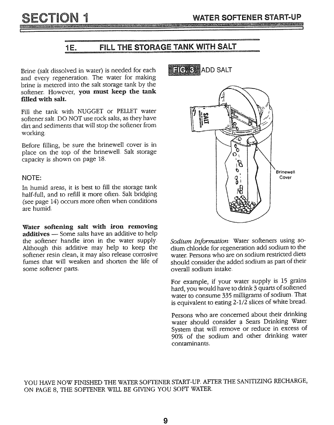 Kenmore 625.34847 warranty Seot on, ADD Salt 