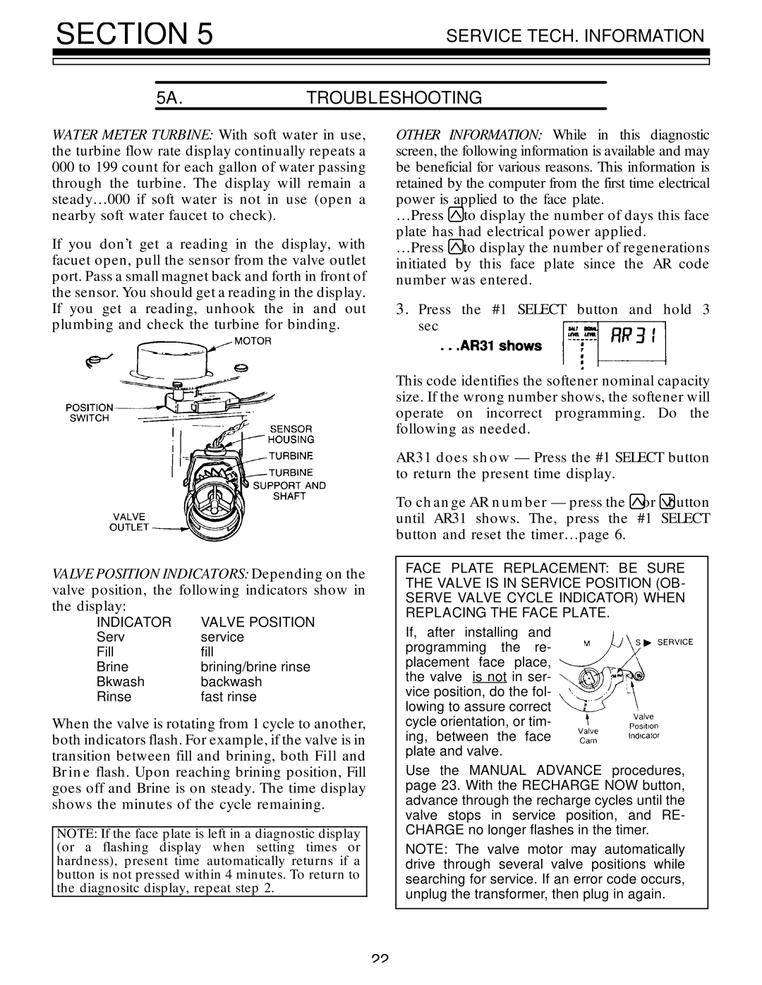 Kenmore 625.3485400, 625.3485500 owner manual Service TECH. Information 5A.TROUBLESHOOTING, Indicator 