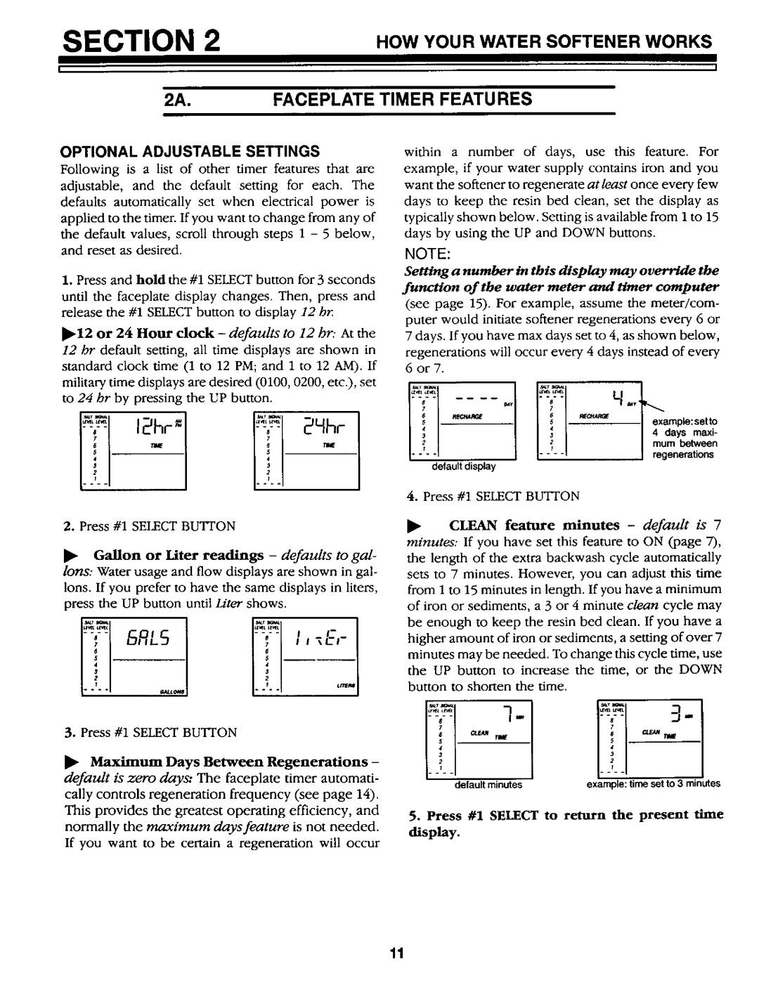 Kenmore 625.34867 owner manual Ow YOURWATERSOFTE.ERWORKS, Optional Adjustable Settings 