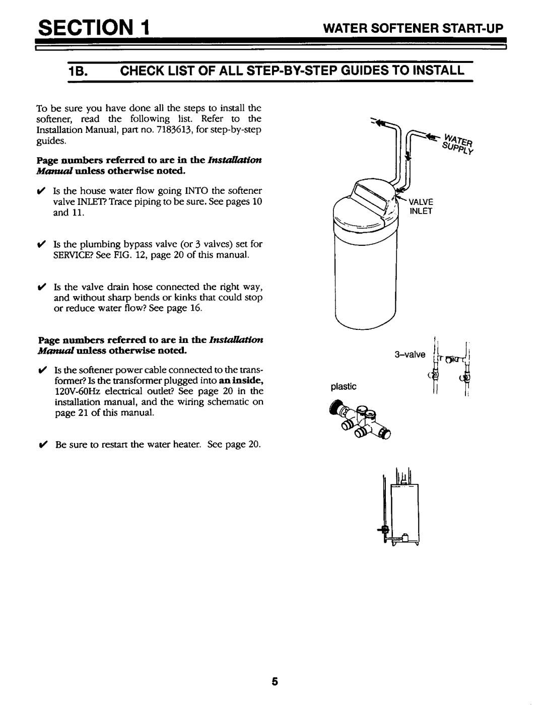 Kenmore 625.34867 owner manual Section, Check List of ALL STEP-BY-STEP Guides to Install 