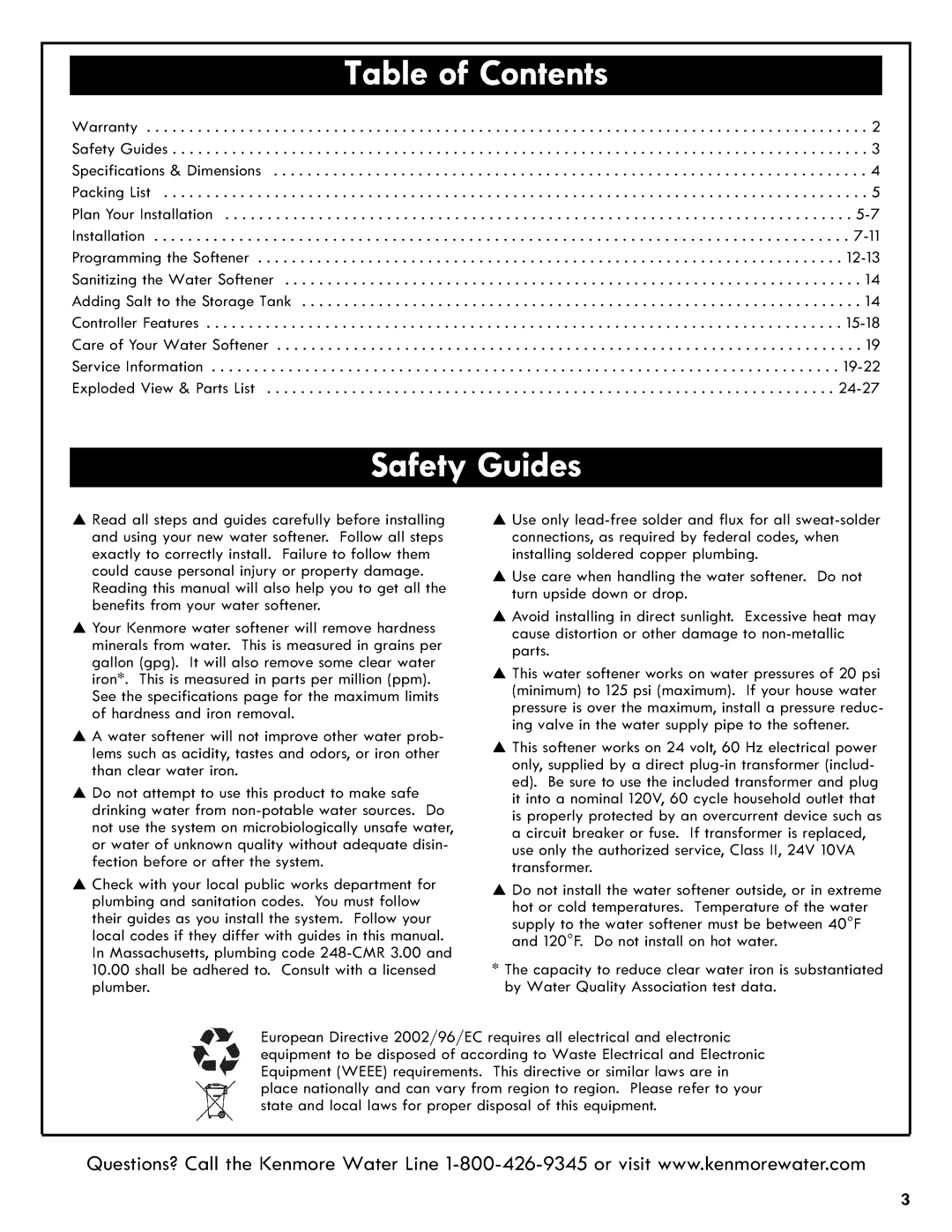 Kenmore 625.3835 manual View 