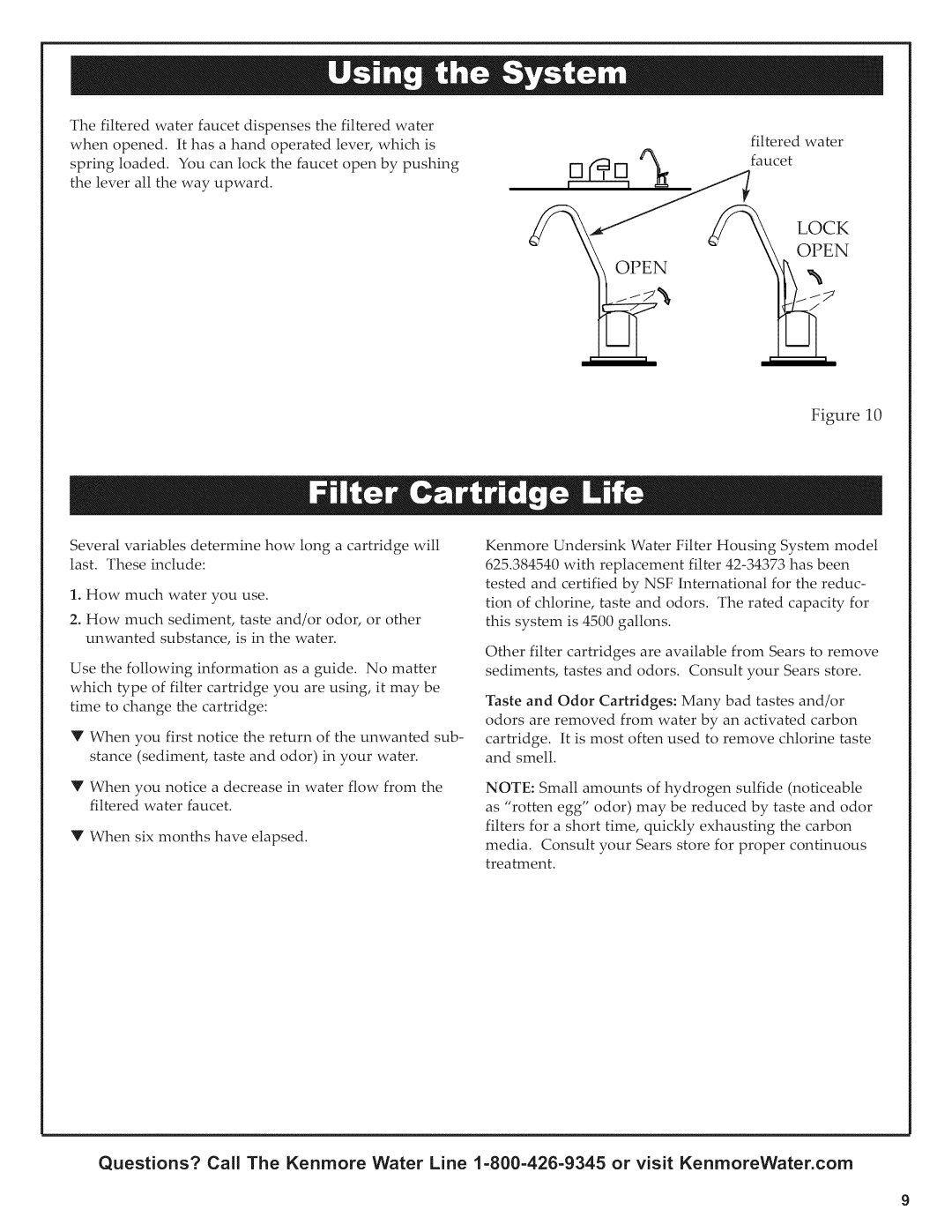 Kenmore 625.38454 owner manual 