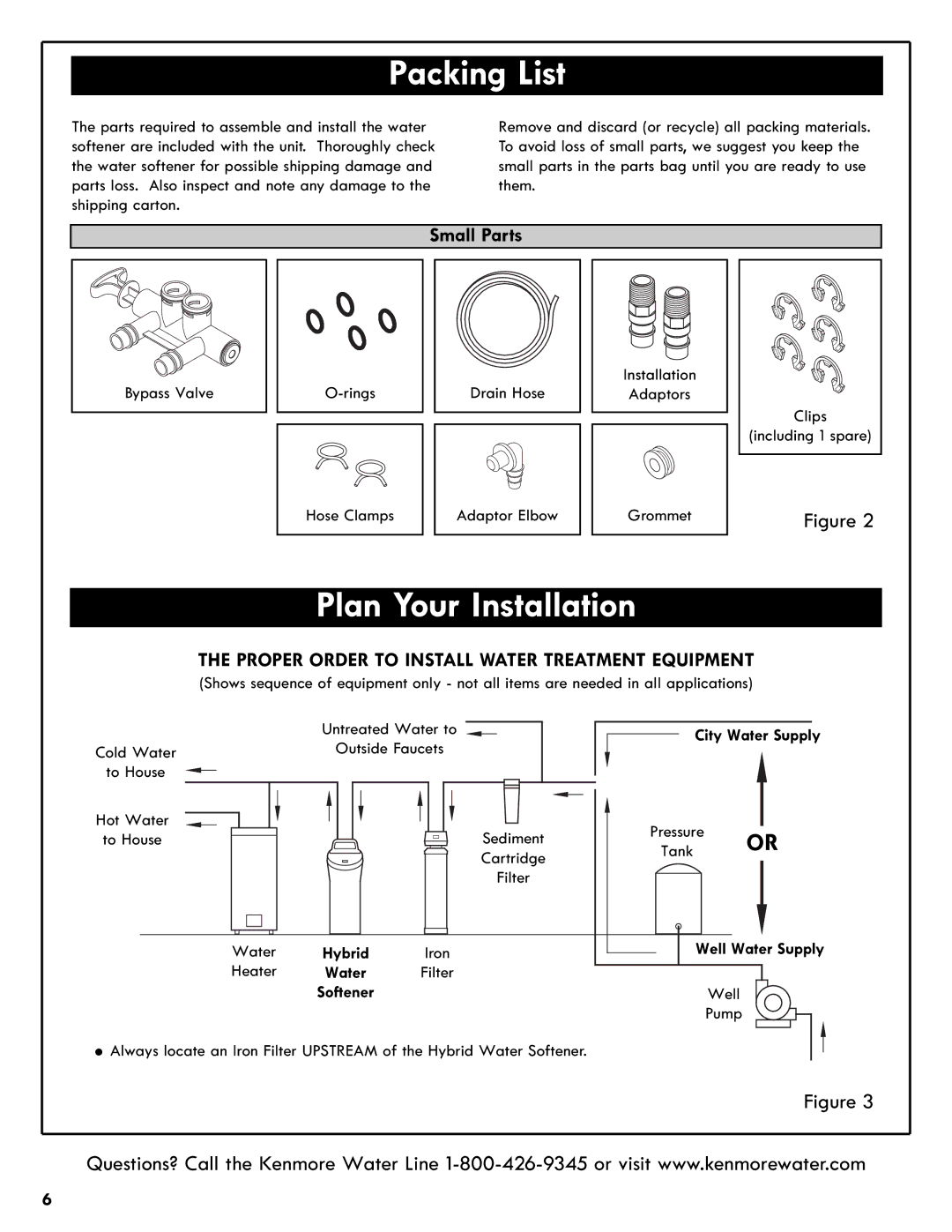 Kenmore 625.385200 manual Packing List, Plan Your Installation 