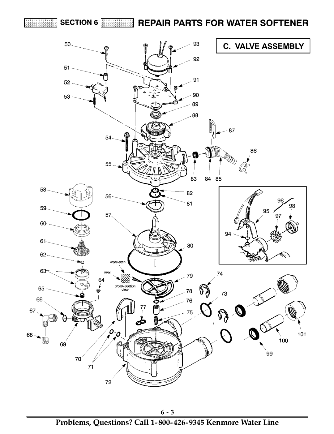 Kenmore 625.38811 owner manual Valve Assembly, IO0 