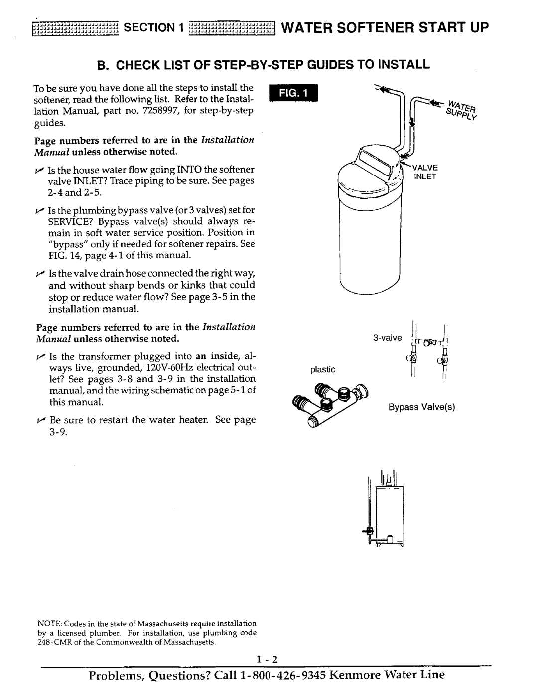 Kenmore 625.38816 Check List of STEP-BY-STEP Guides to Install, Numbers Referred Are, Unless Otherwise, Electrical 