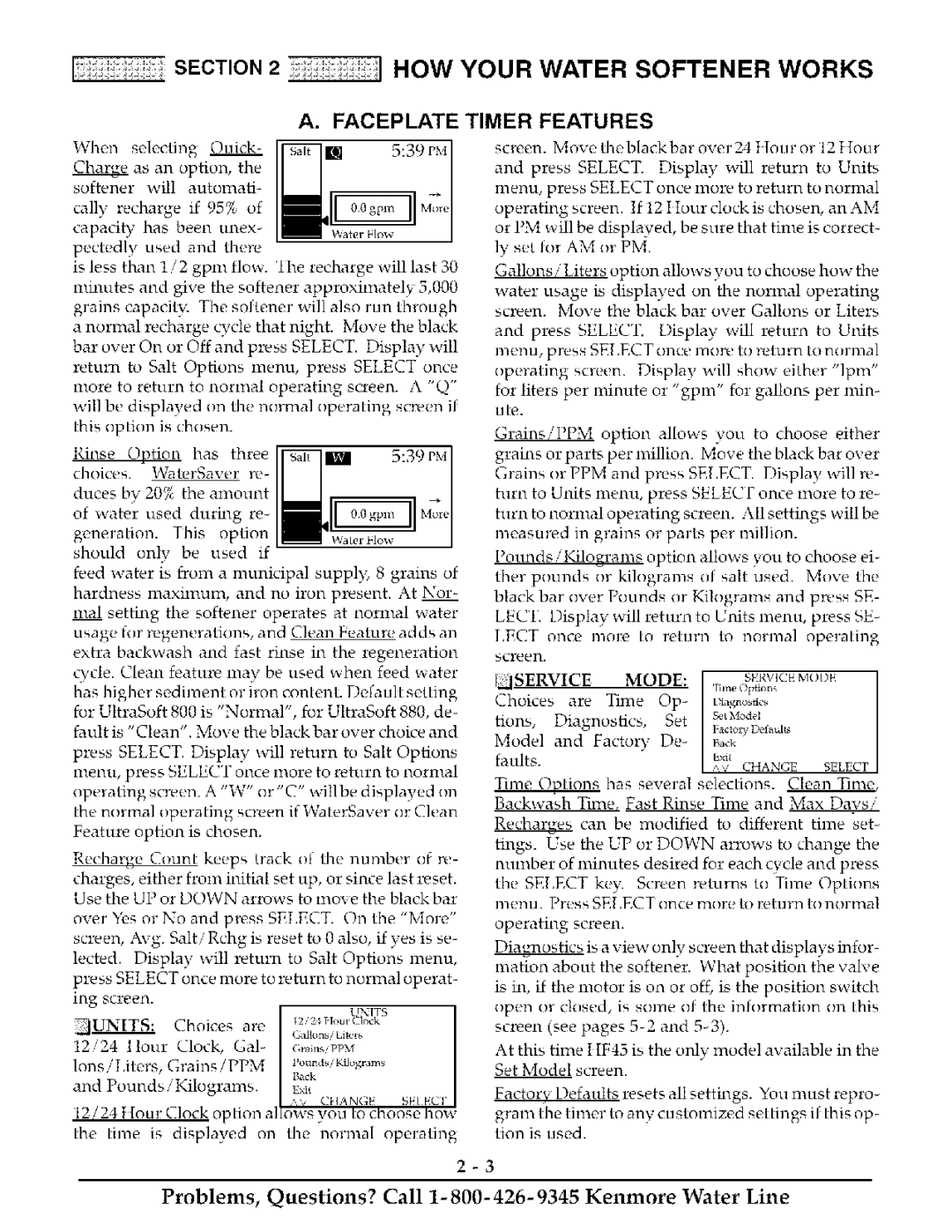 Kenmore 625.38888 owner manual Ppm, Lect, Mode 