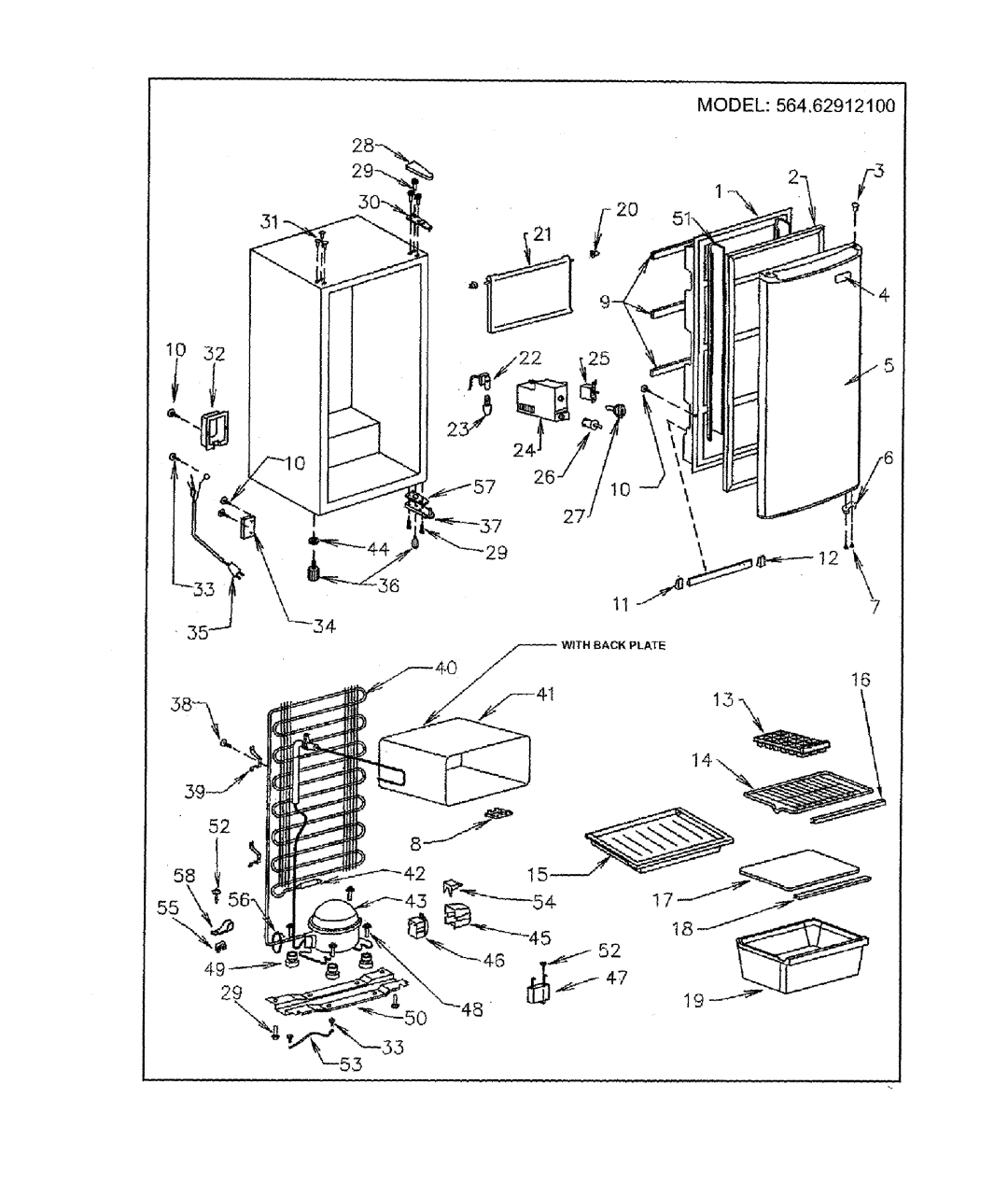 Kenmore 62912 warranty Model 