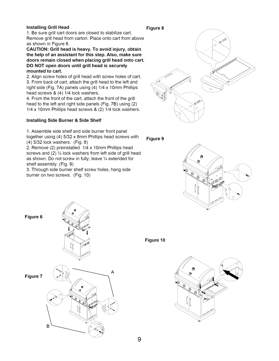 Kenmore 122.166419, 640-26629611-0 manual Installing Side Burner & Side Shelf 